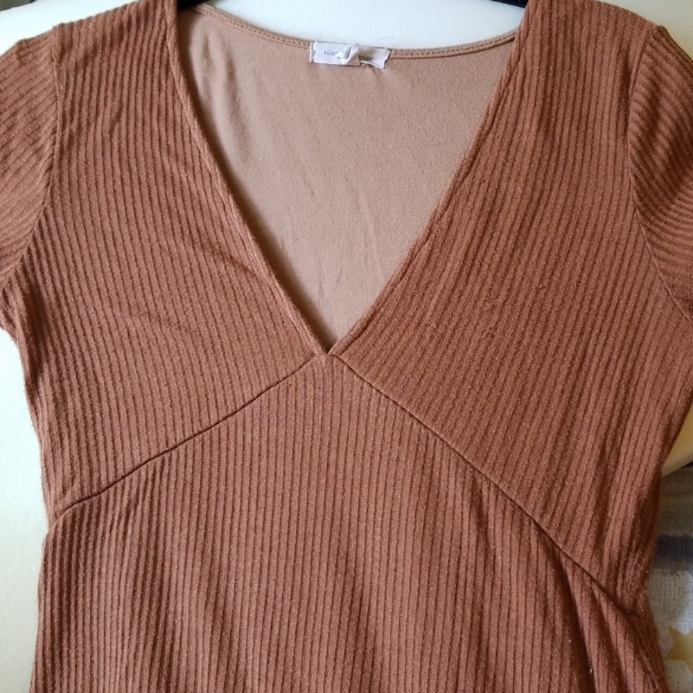 Rustic Brown Dress - Picture 2 of 3